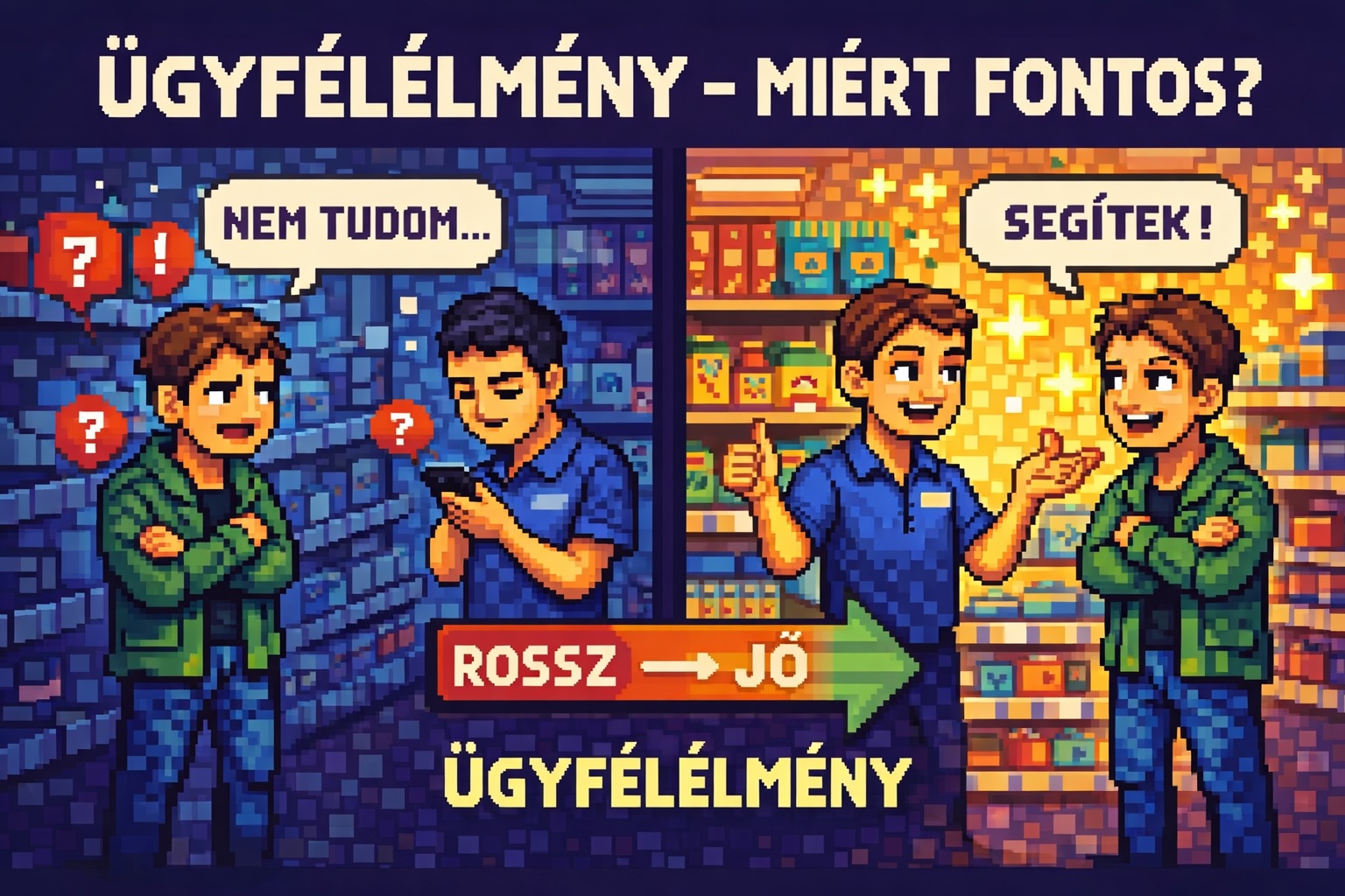 Rossz és jó ügyfélélmény.